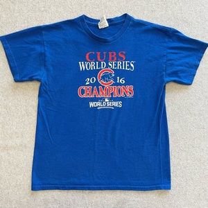 MLB Chicago Cubs 2016 World Series Champions Shirt Youth Large